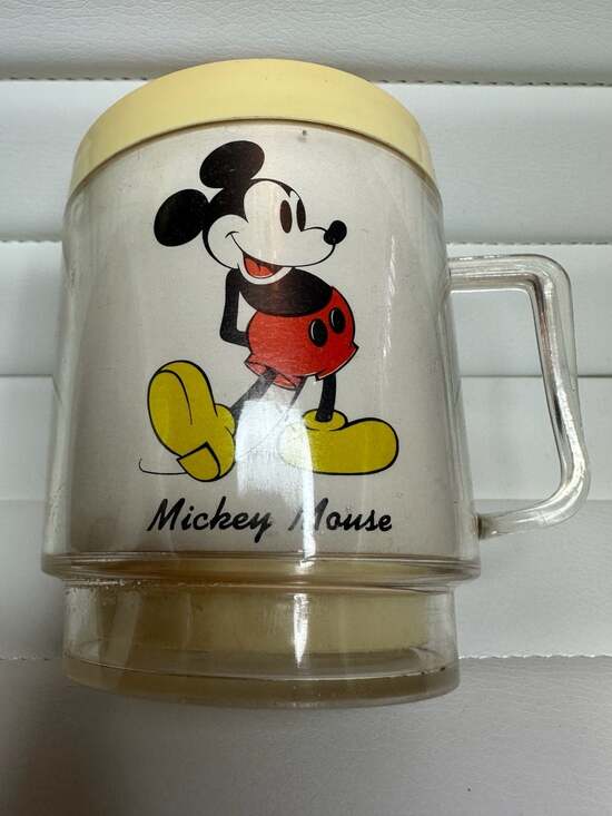 Disney / Eagle Manufacturing Other - Vintage Mickey Mouse Insulated Plastic Thermal Coffee Mug by Eagle Manufacturing